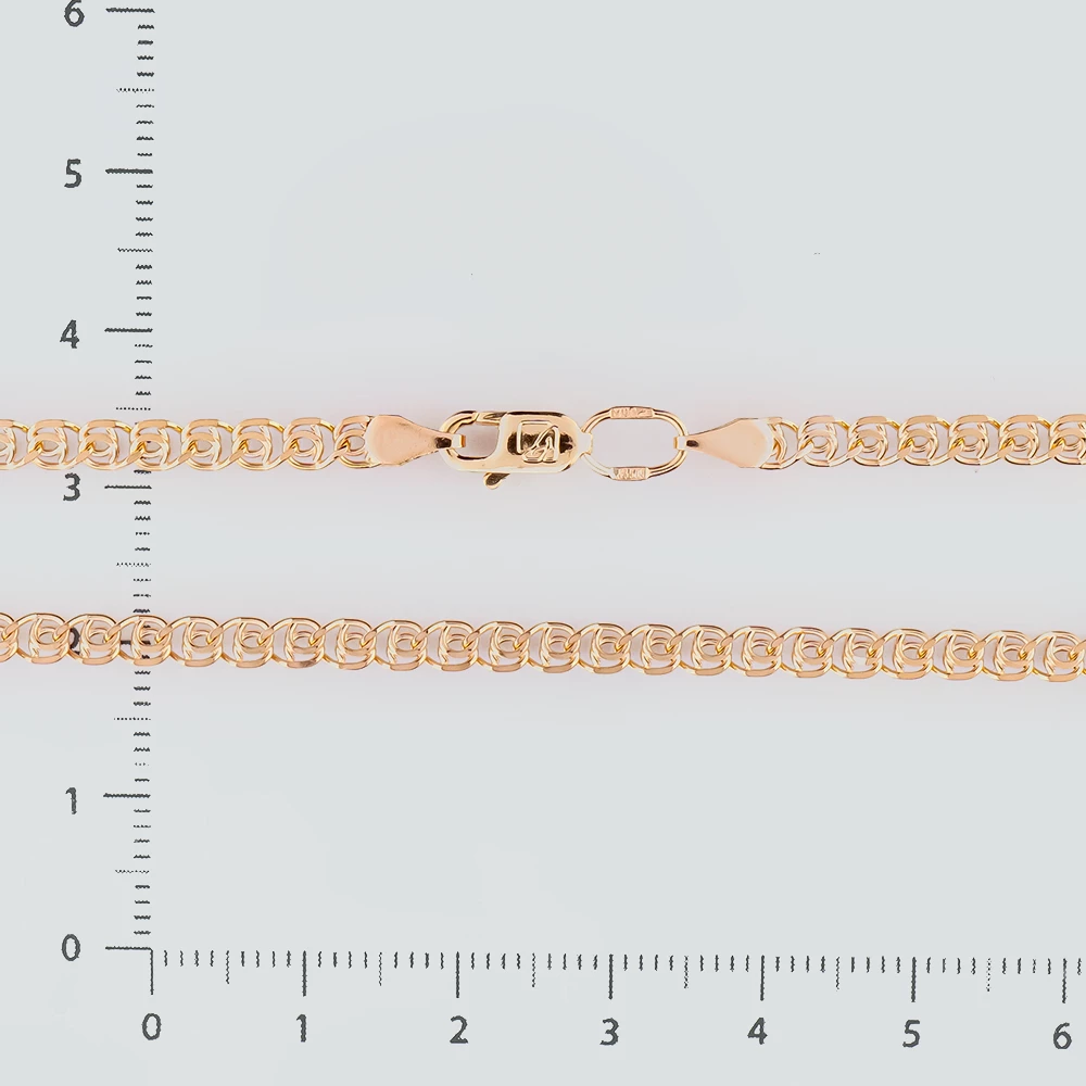 Цепь из красного золота 585 пробы