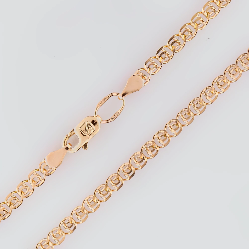 Цепь из красного золота 585 пробы