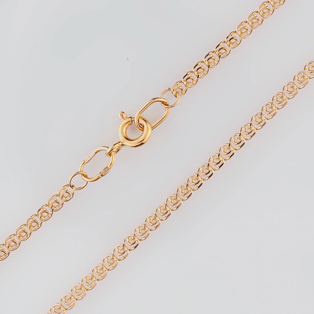 Цепь из красного золота 585 пробы