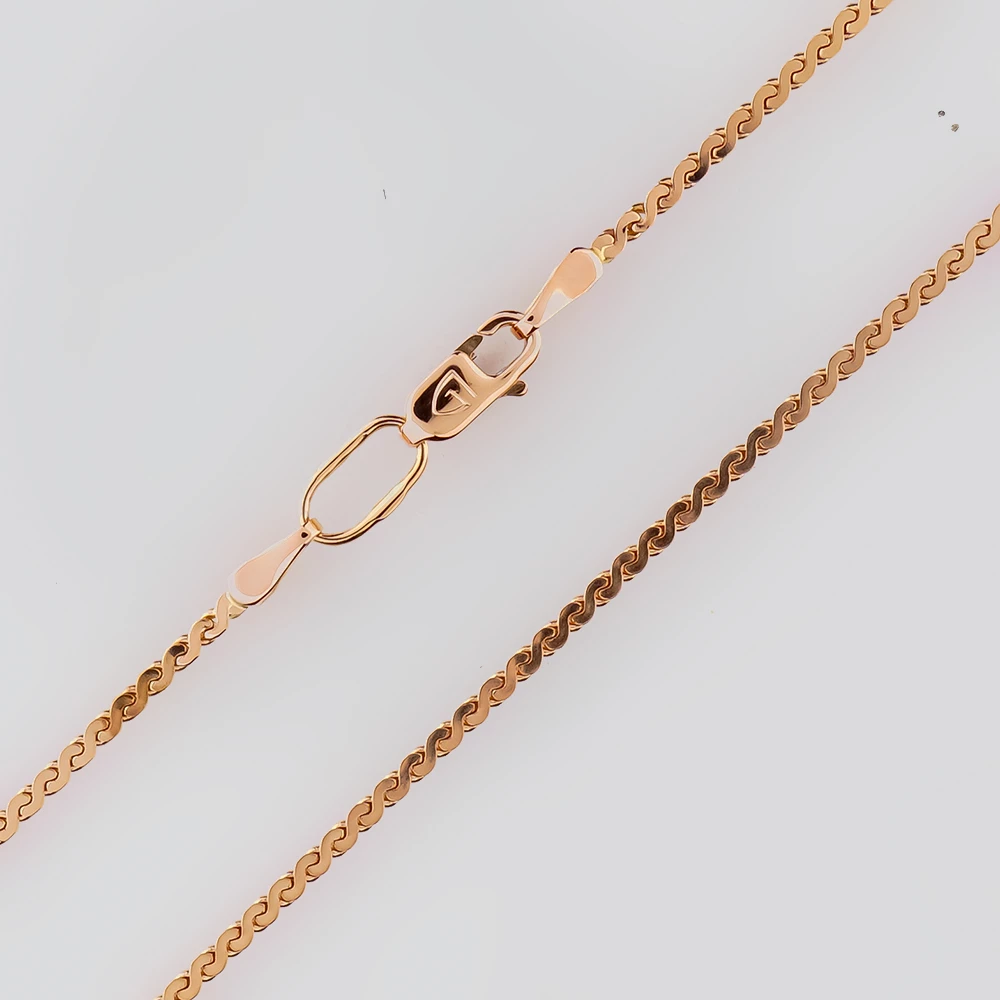 Цепь из красного золота 585 пробы