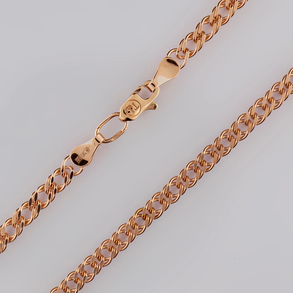 Цепь из красного золота 585 пробы