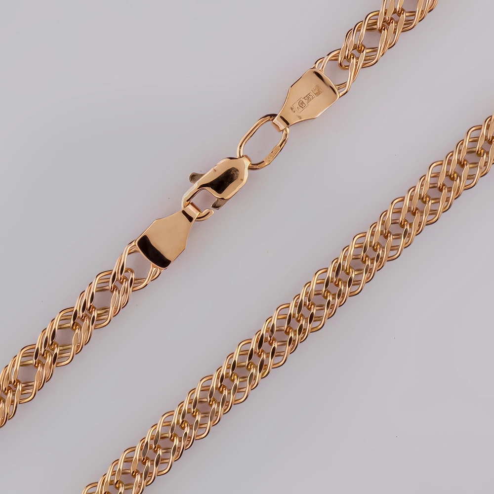 Цепь из красного золота 585 пробы