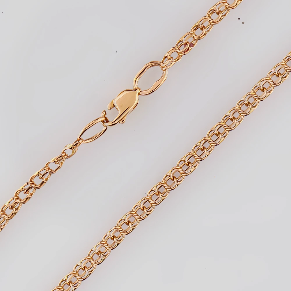 Цепь из красного золота 585 пробы