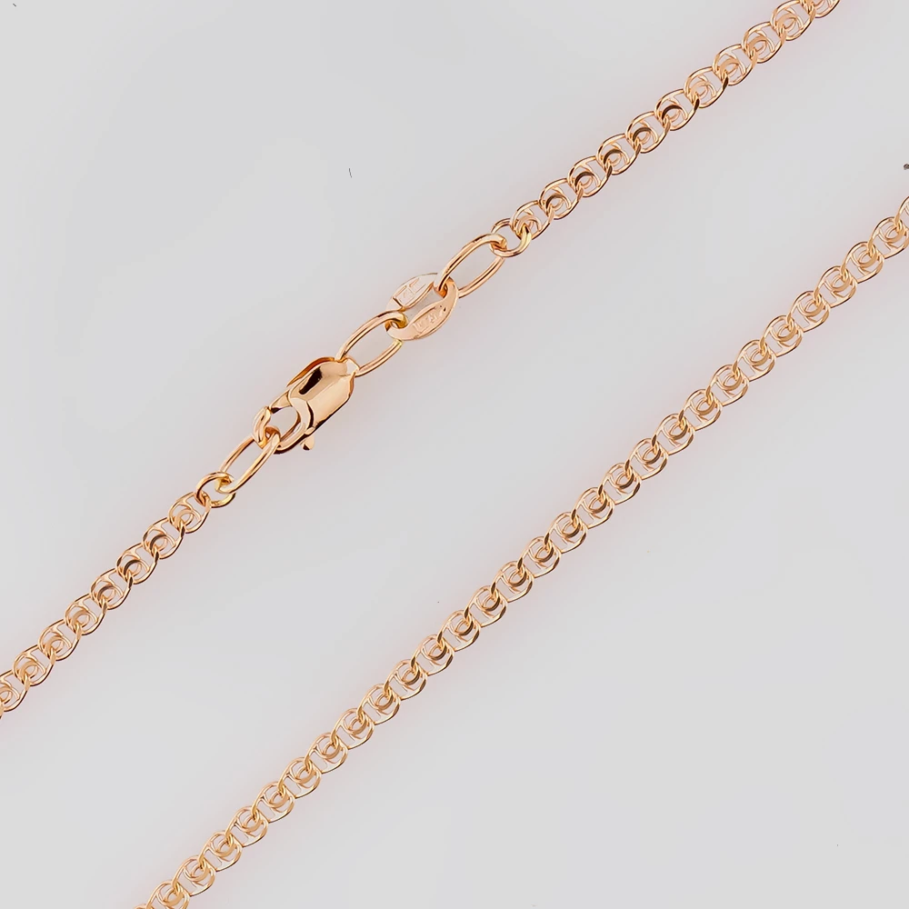 Цепь из красного золота 585 пробы