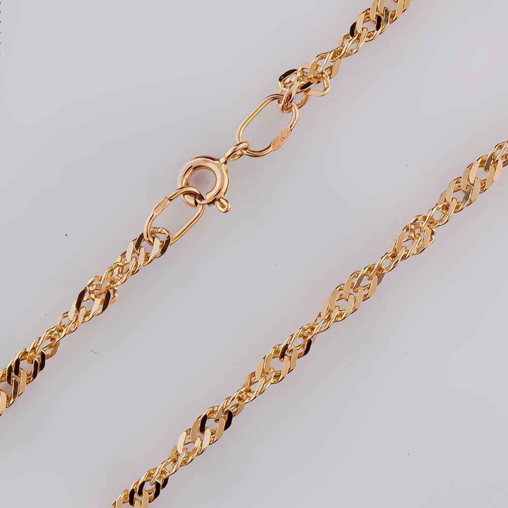 Цепь из красного золота 585 пробы