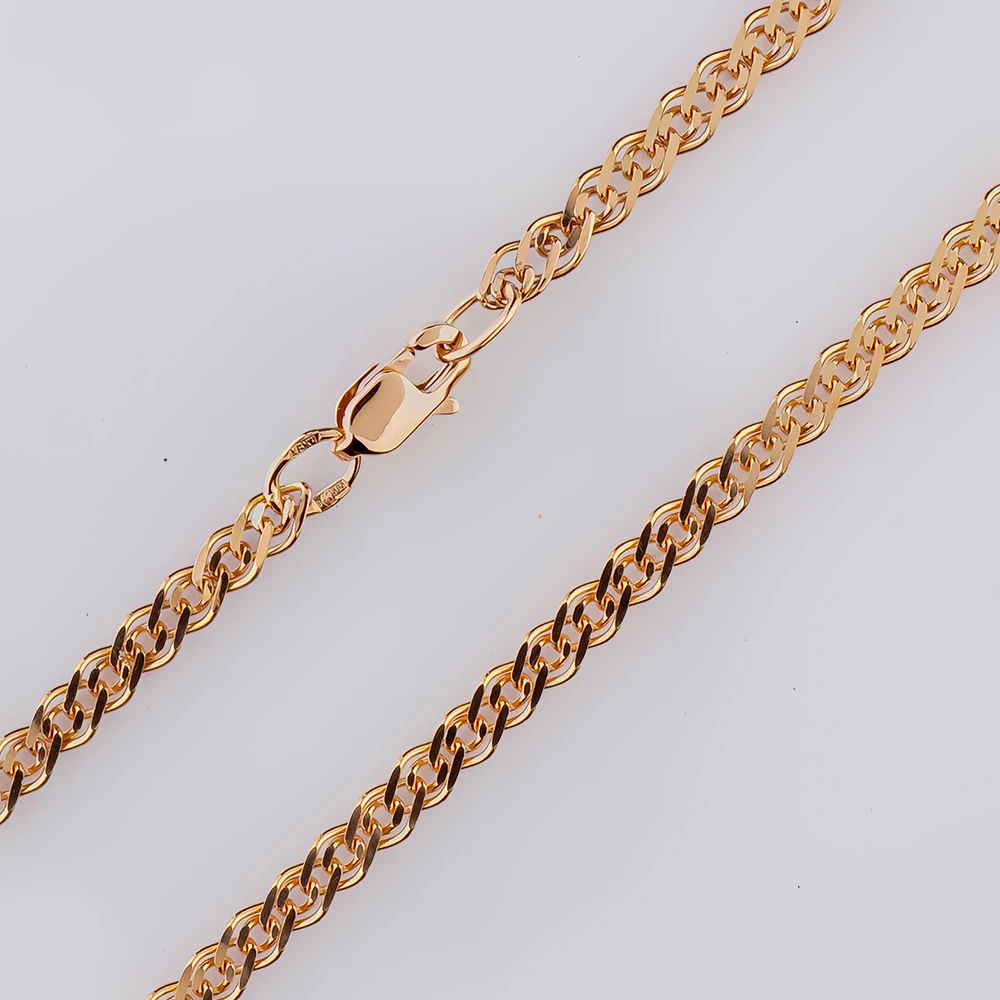 Цепь из красного золота 585 пробы