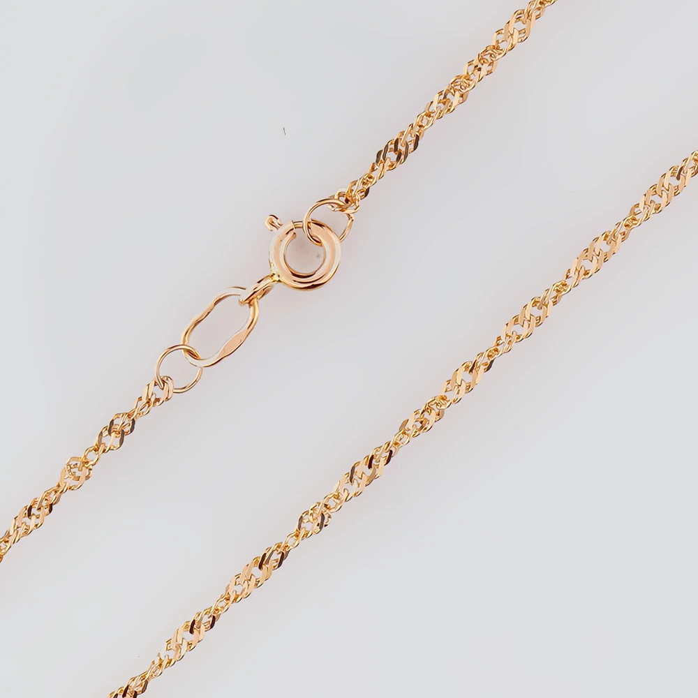 Цепь из красного золота 585 пробы