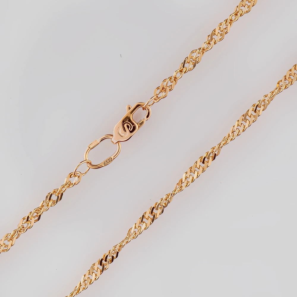 Цепь из красного золота 585 пробы