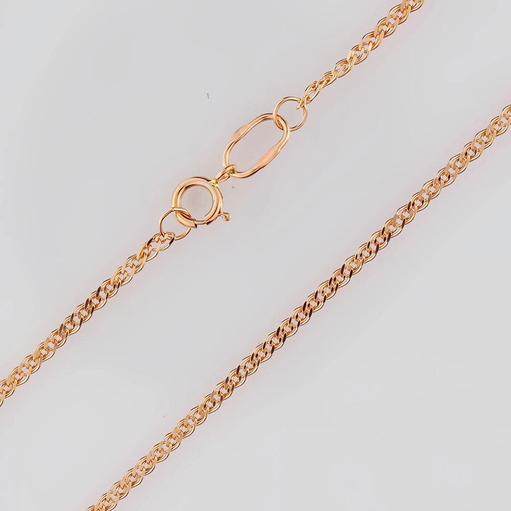 Цепь из красного золота 585 пробы