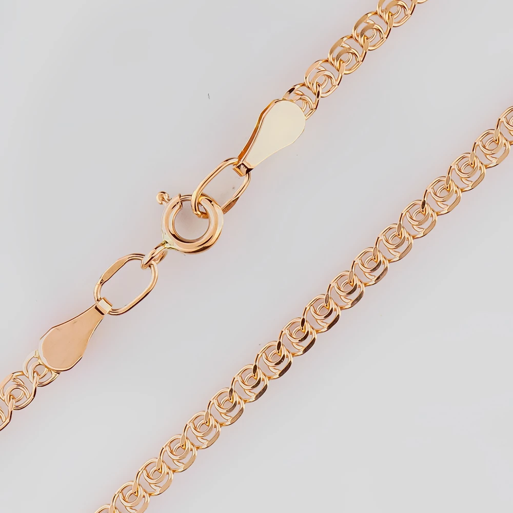 Цепь из красного золота 585 пробы