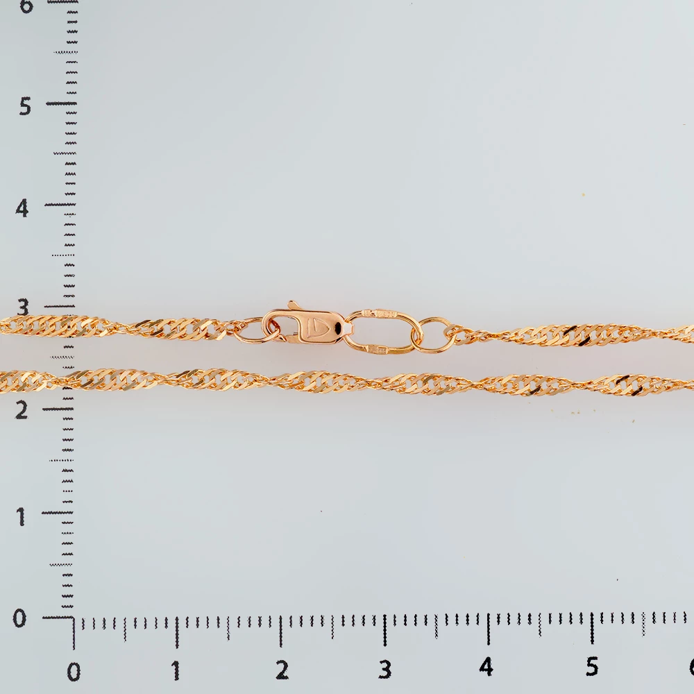 Цепь из красного золота 585 пробы