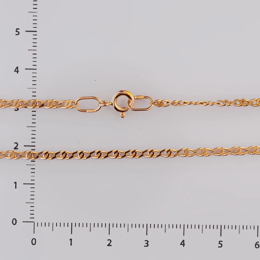 Цепь из красного золота 585 пробы