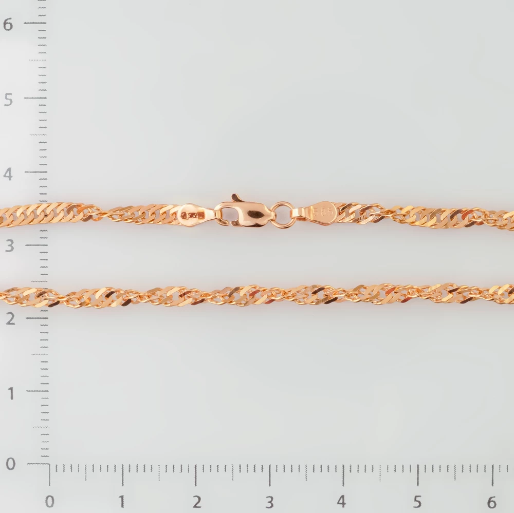 Цепь из красного золота 585 пробы