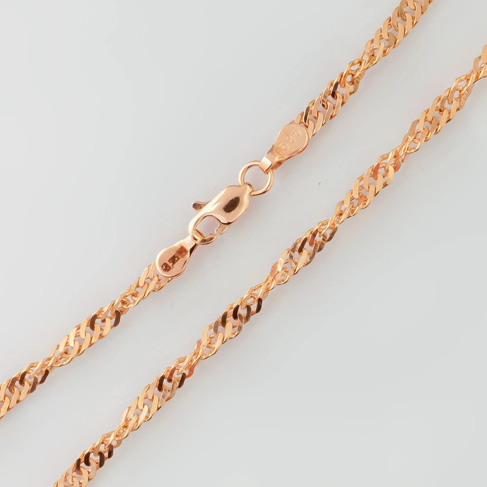 Цепь из красного золота 585 пробы