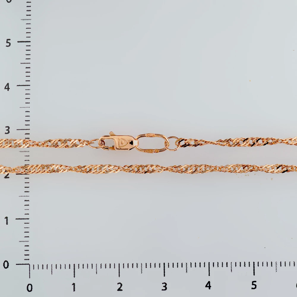 Цепь из красного золота 375 пробы