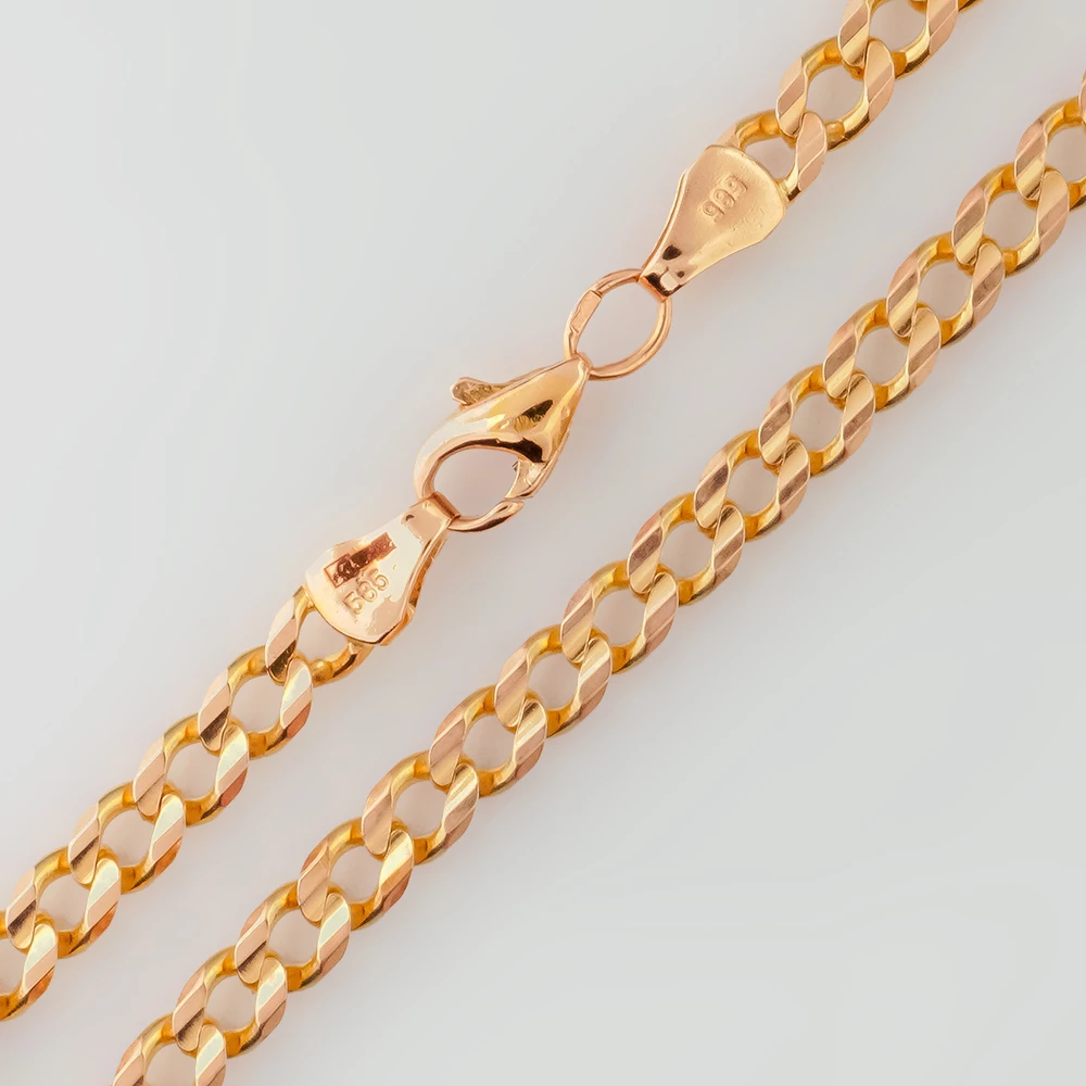 Цепь из красного золота 585 пробы