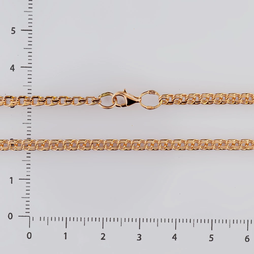 Цепь из красного золота 585 пробы