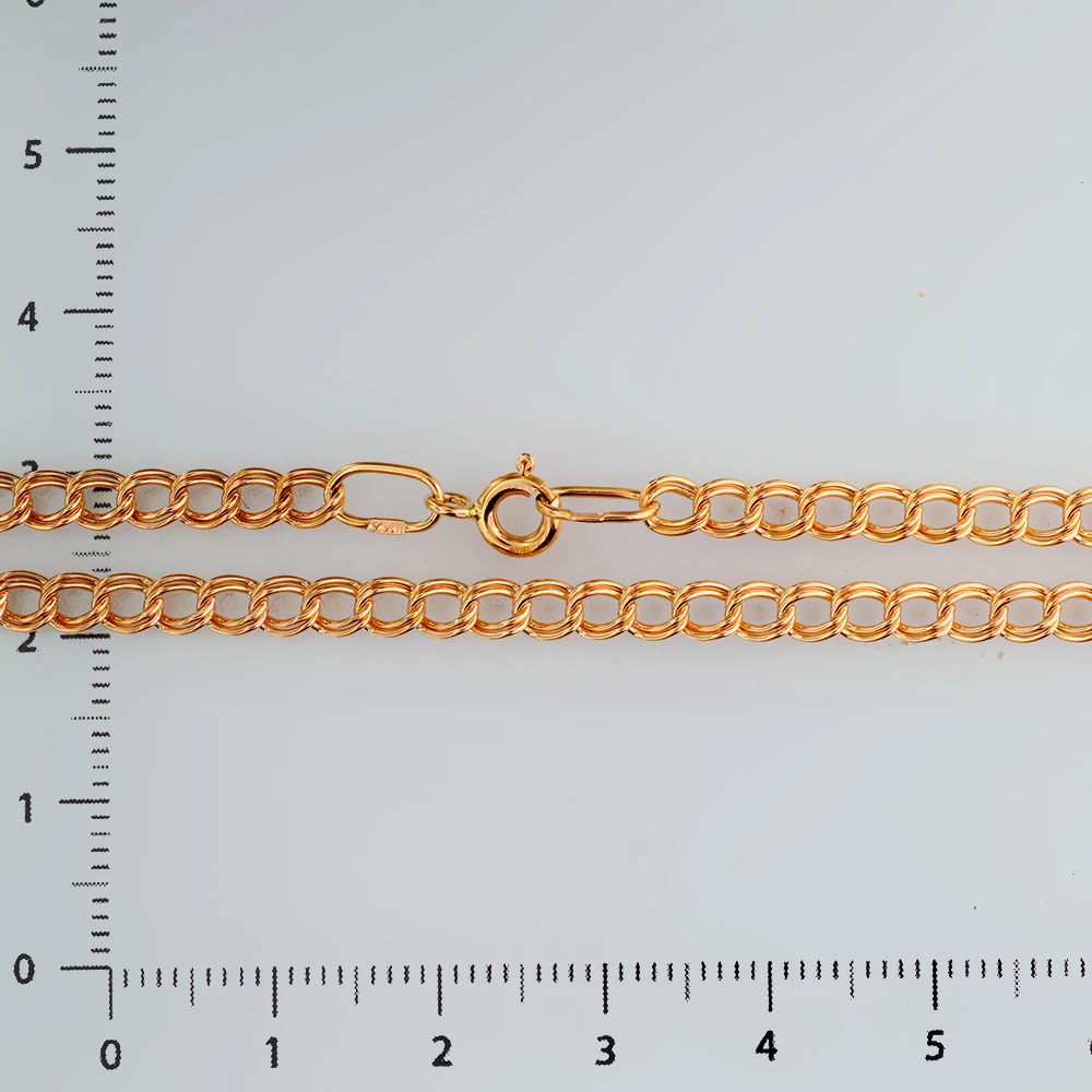 Цепь из красного золота 585 пробы