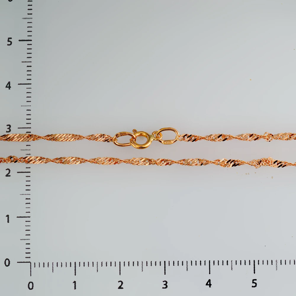 Цепь из красного золота 585 пробы