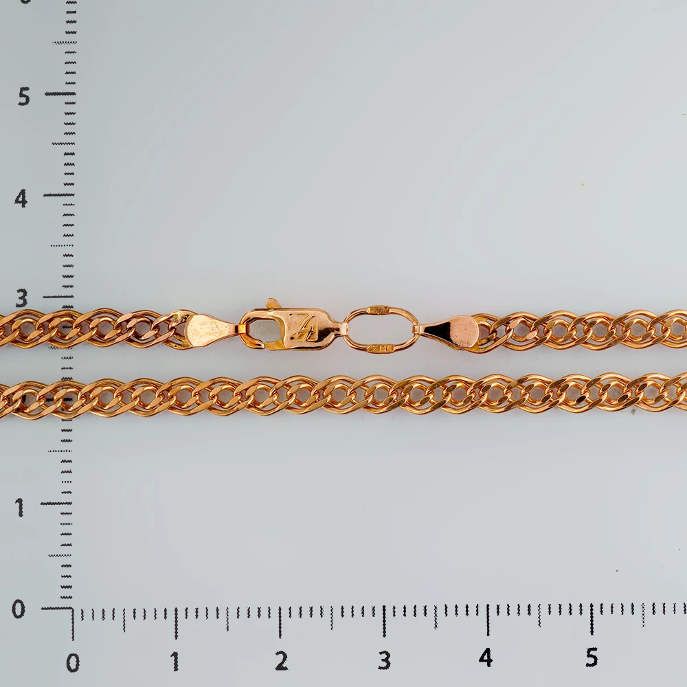 Цепь из красного золота 585 пробы