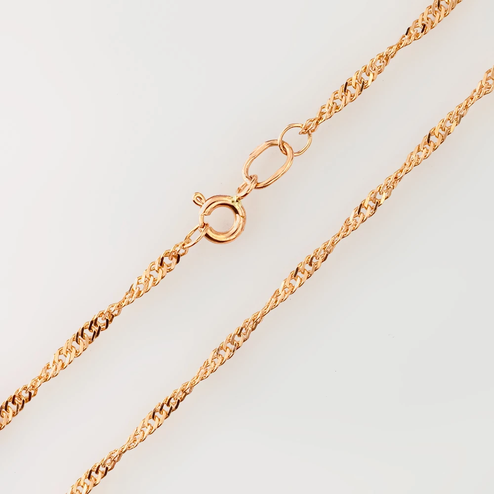 Цепь из красного золота 585 пробы