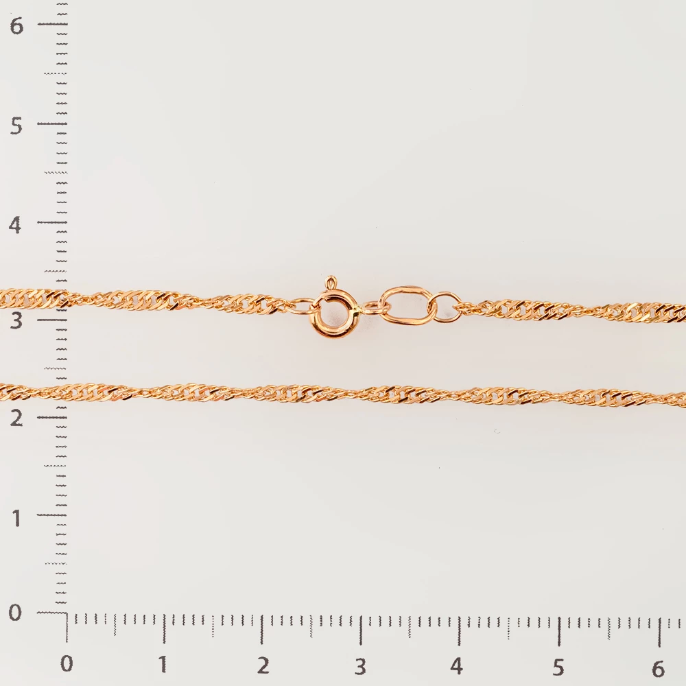 Цепь из красного золота 585 пробы