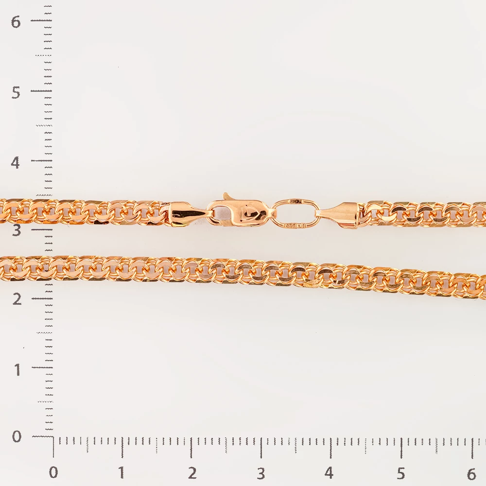 Цепь из красного золота 585 пробы