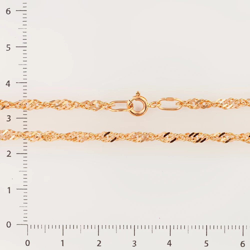 Цепь из красного золота 585 пробы