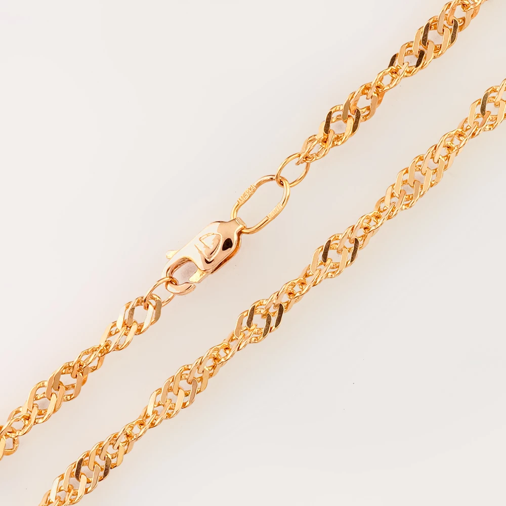 Цепь из красного золота 585 пробы