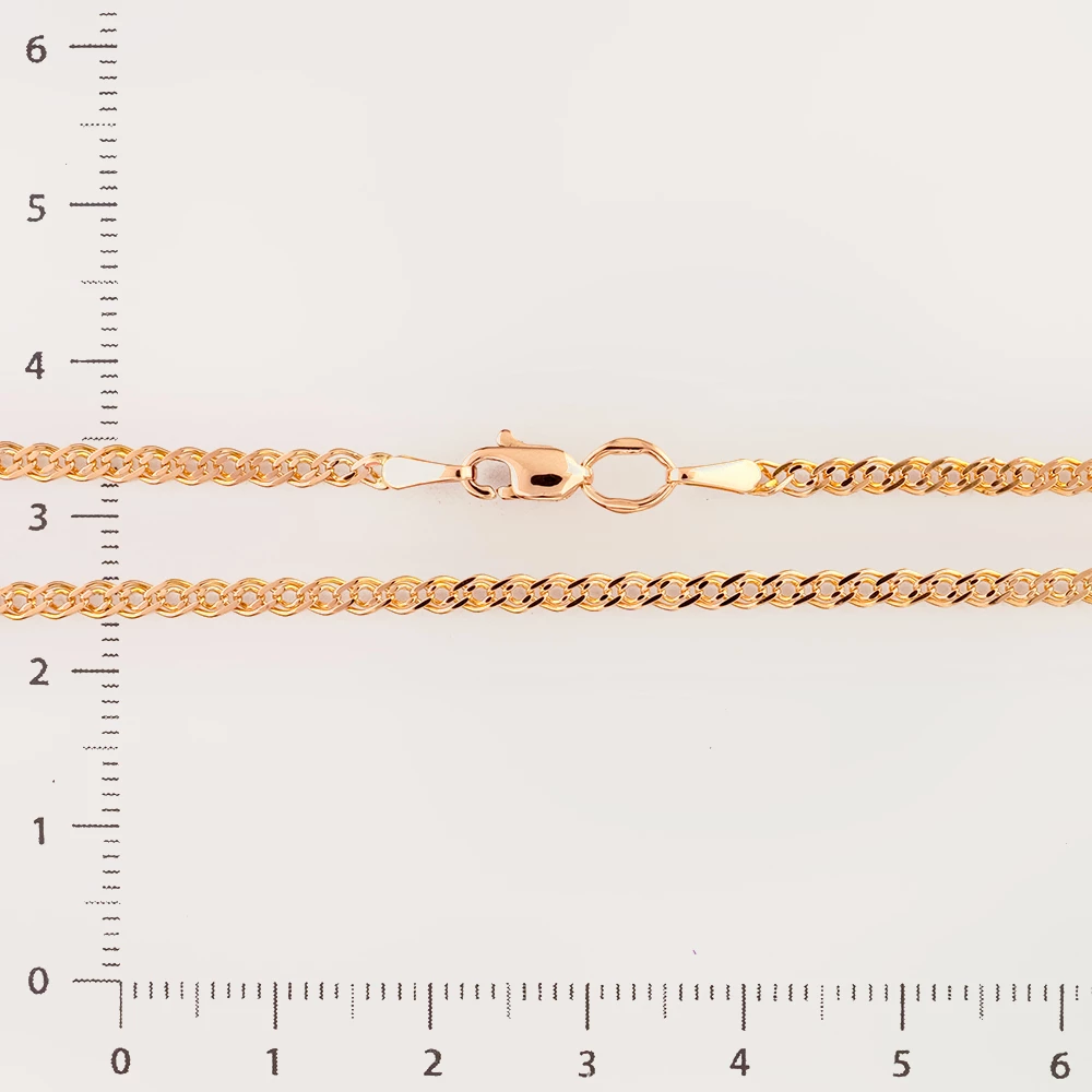 Цепь из красного золота 585 пробы