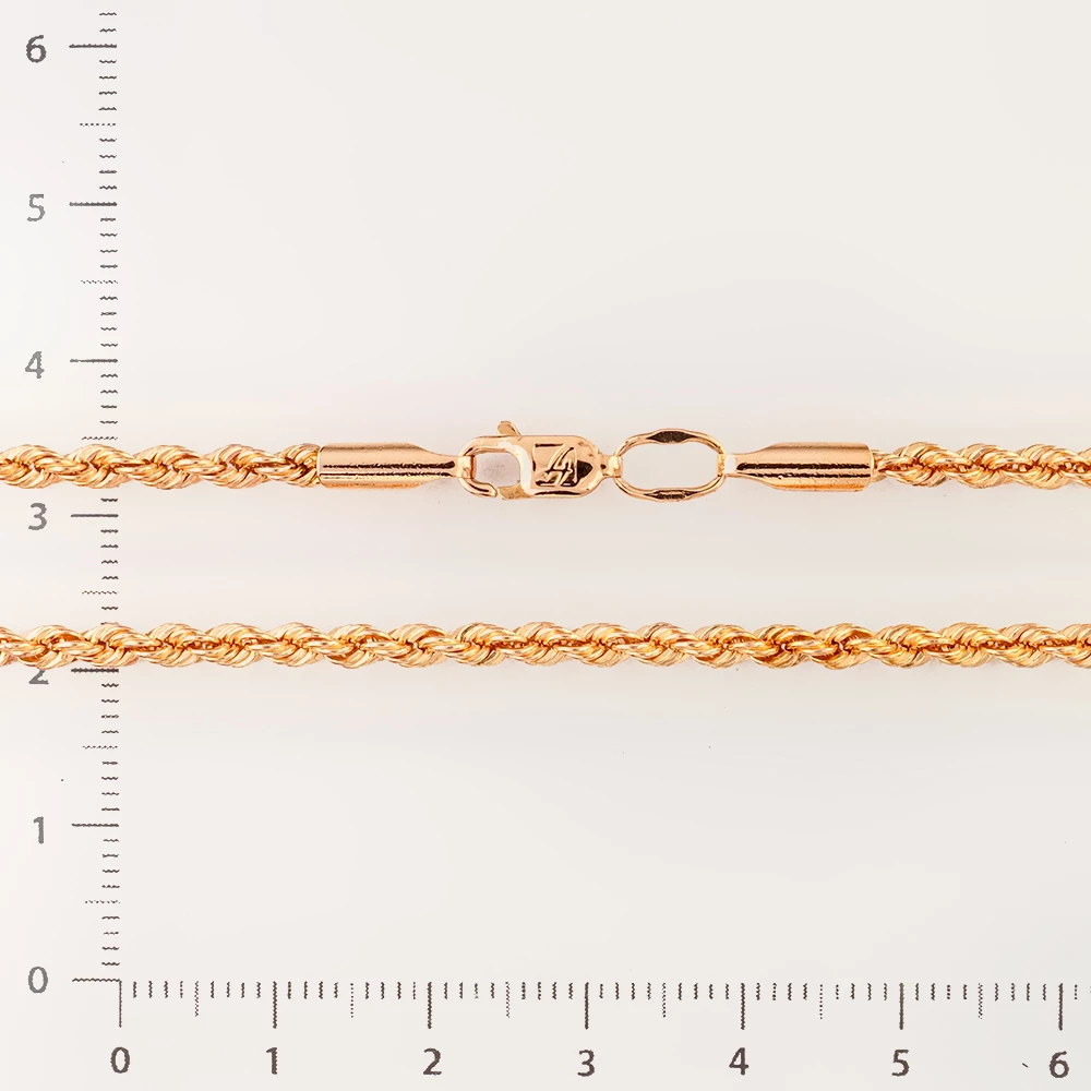 Цепь из красного золота 585 пробы