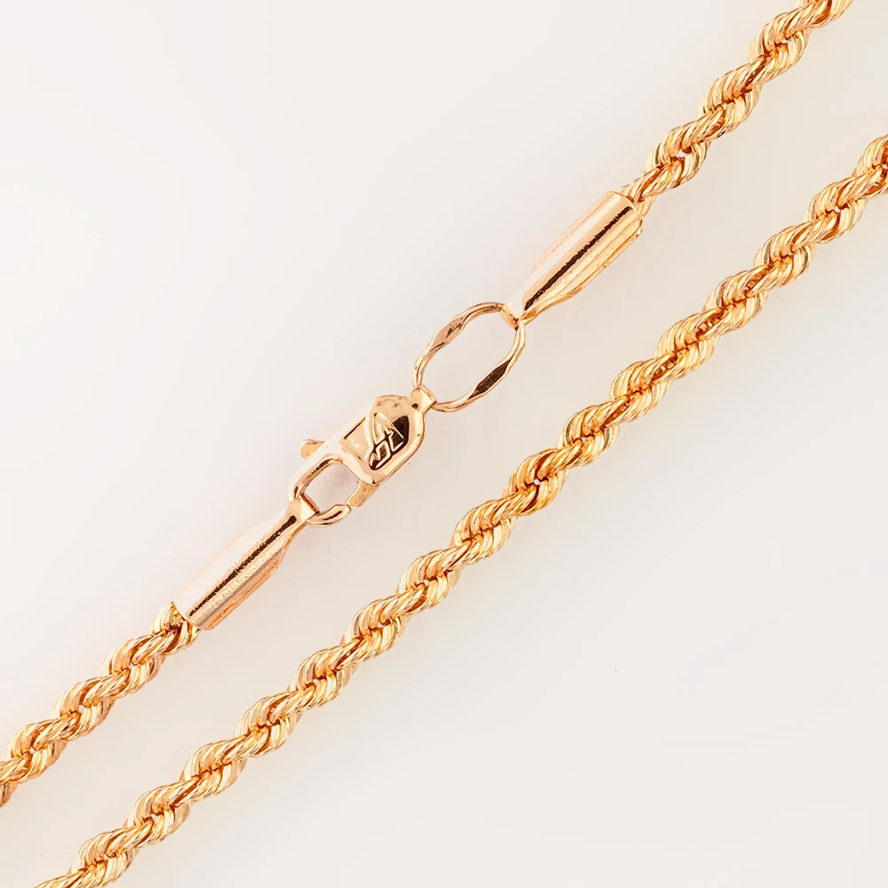 Цепь из красного золота 585 пробы