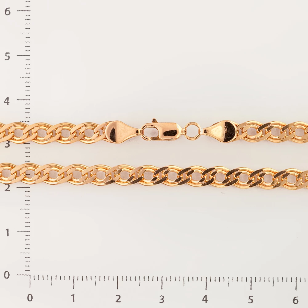 Цепь из красного золота 585 пробы