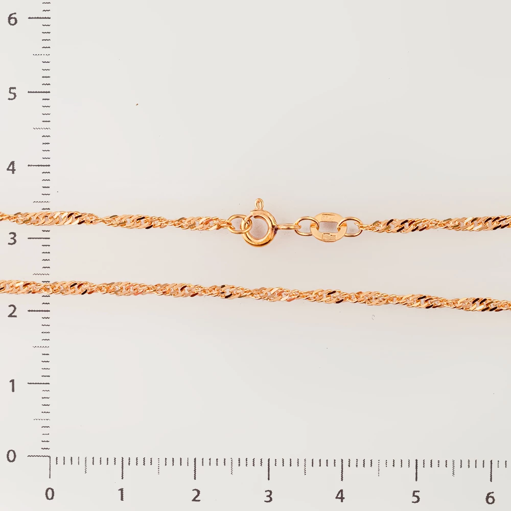 Цепь из красного золота 585 пробы