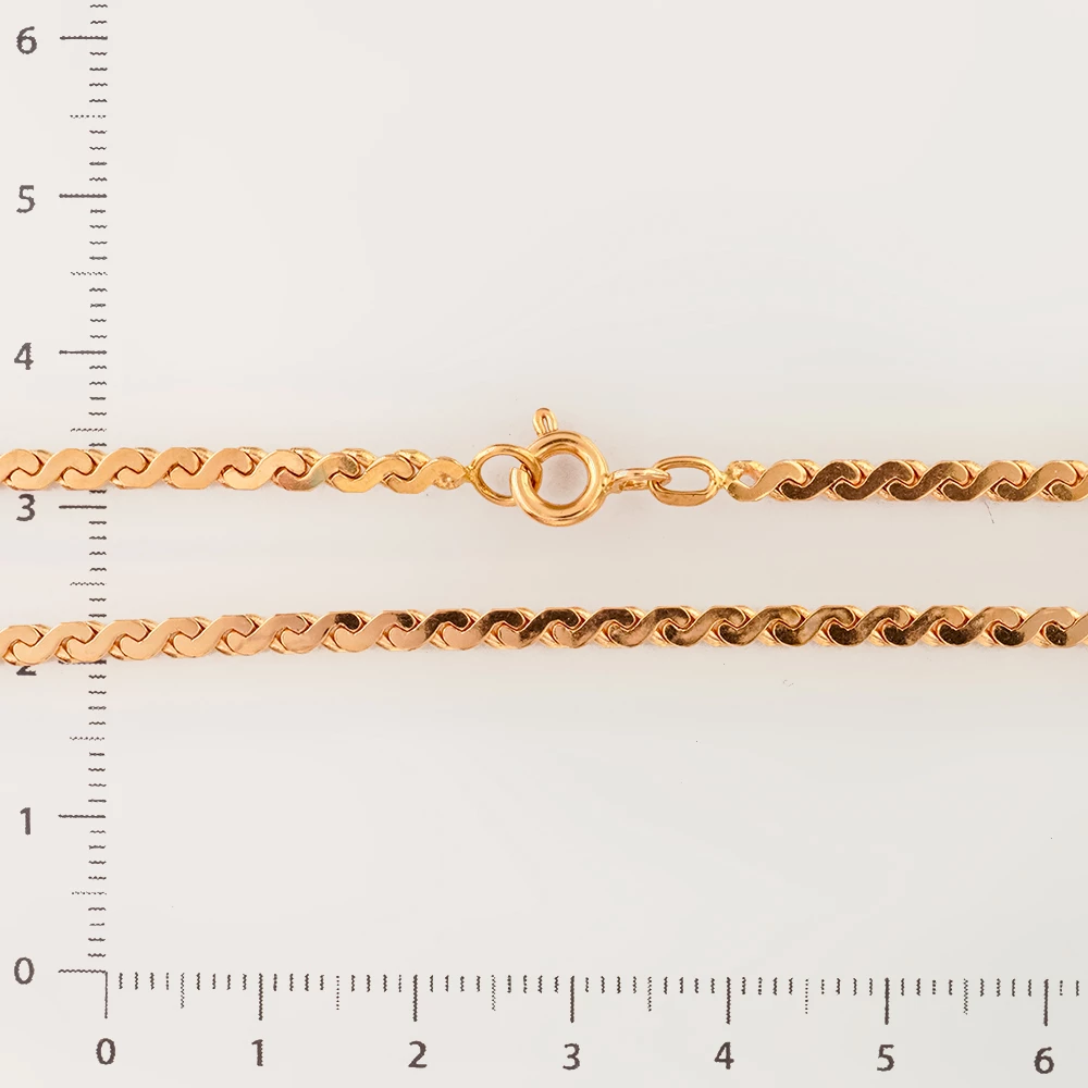 Цепь из красного золота 585 пробы