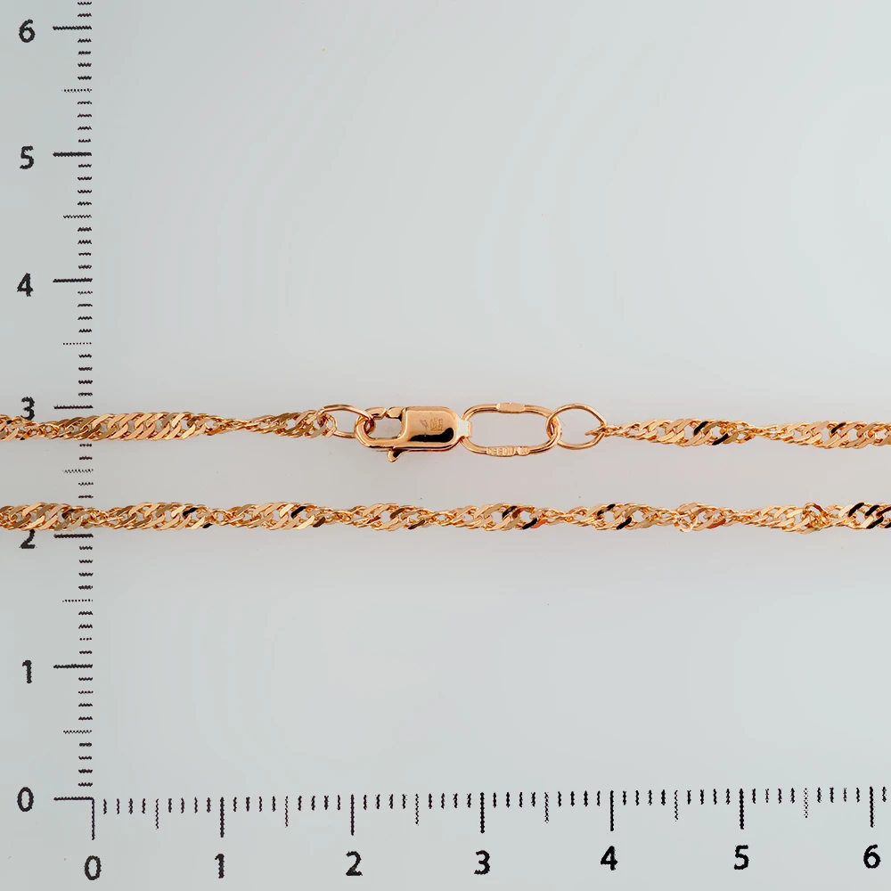 Цепь из красного золота 585 пробы
