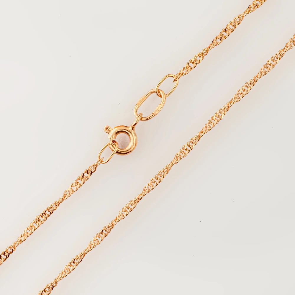 Цепь из красного золота 585 пробы