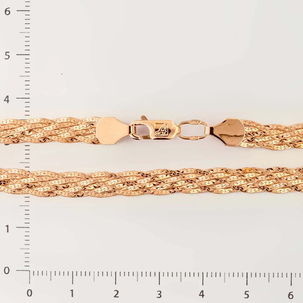 Цепь из красного золота 585 пробы