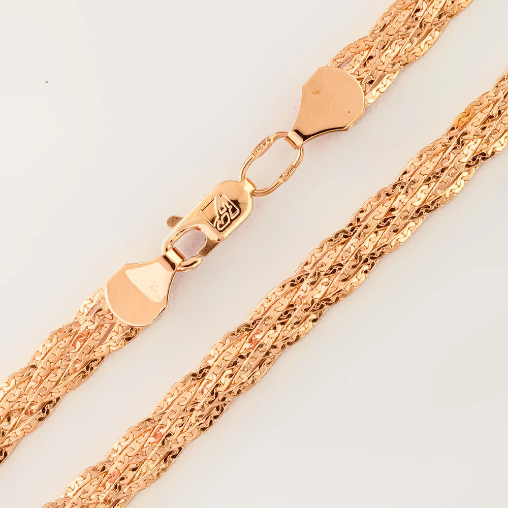 Цепь из красного золота 585 пробы