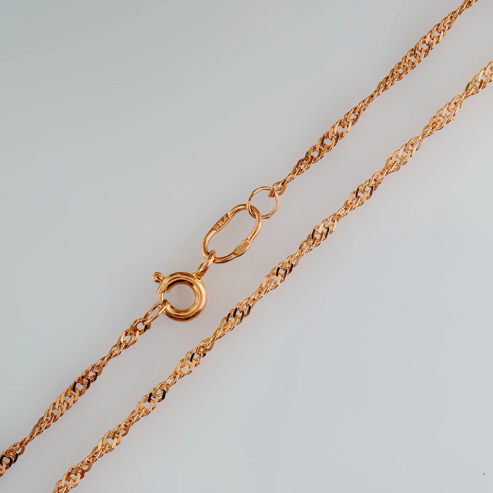 Цепь из красного золота 585 пробы