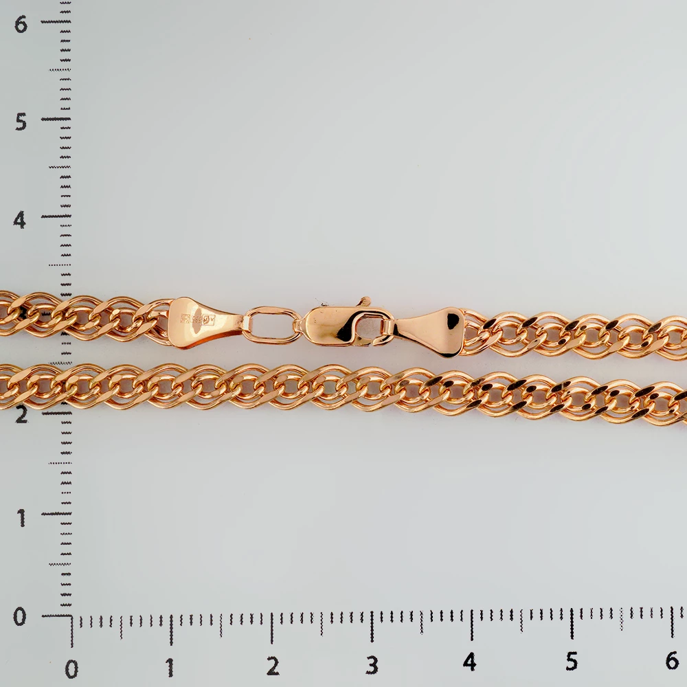 Цепь из красного золота 585 пробы