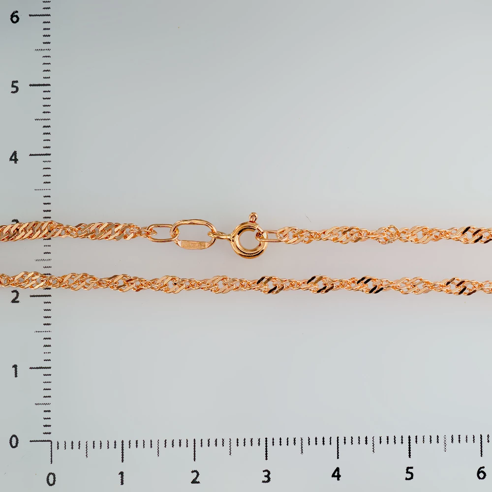 Цепь из красного золота 585 пробы