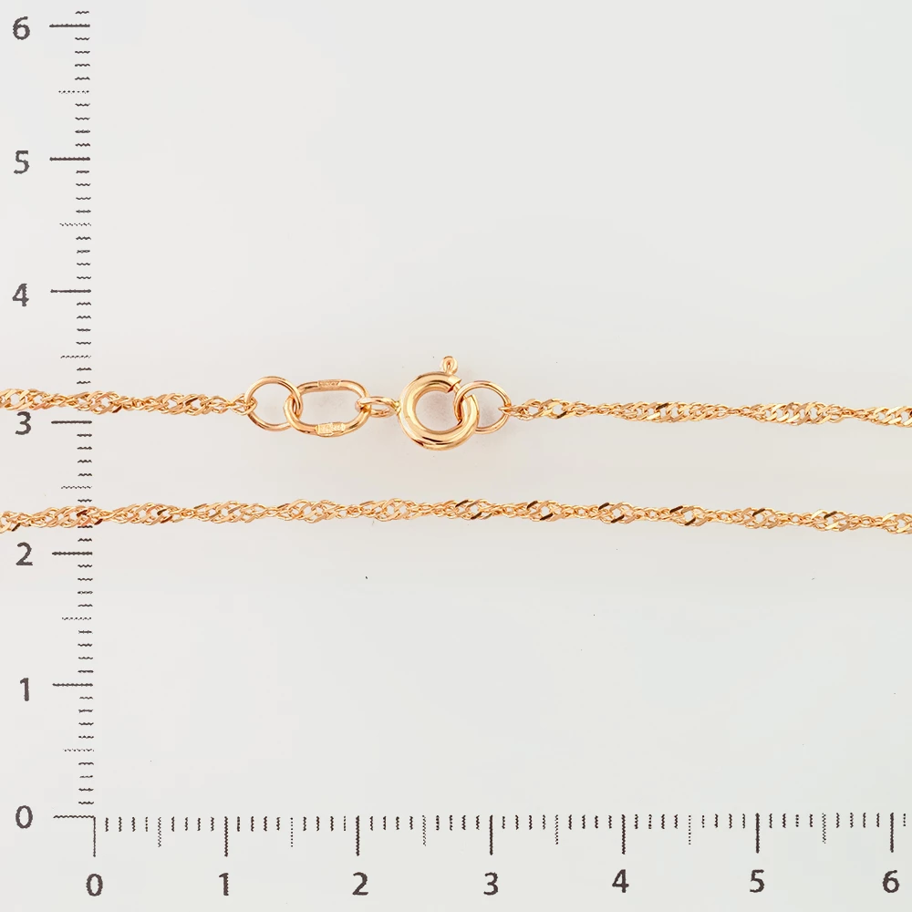 Цепь из красного золота 585 пробы