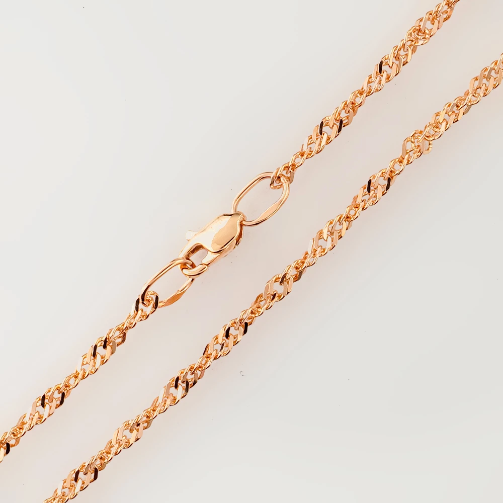 Цепь из красного золота 585 пробы