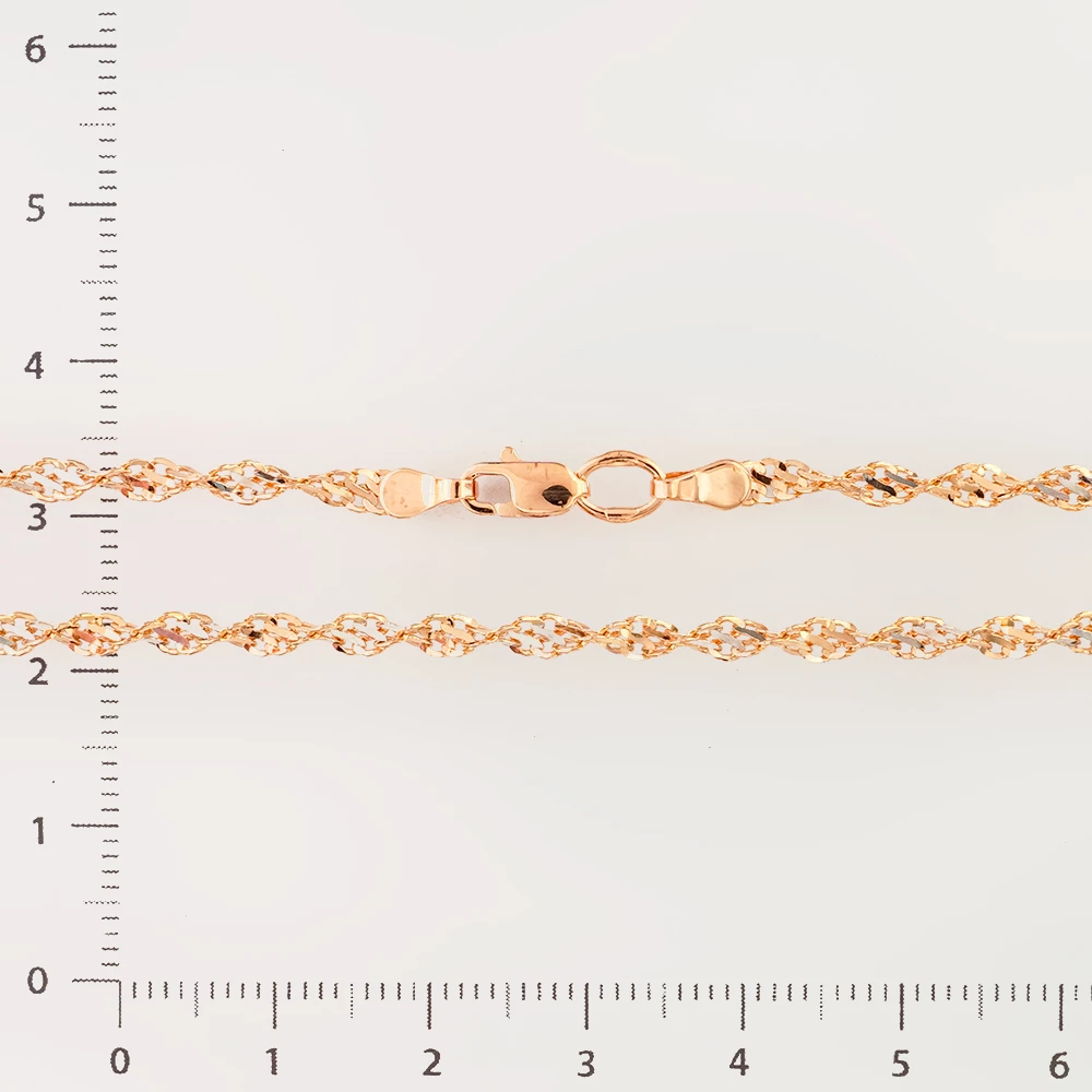 Цепь из красного золота 585 пробы