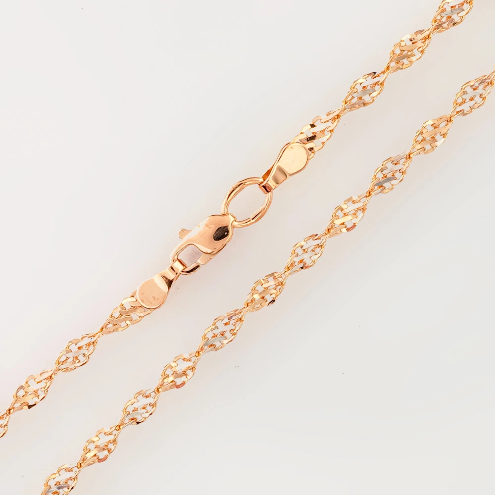 Цепь из красного золота 585 пробы