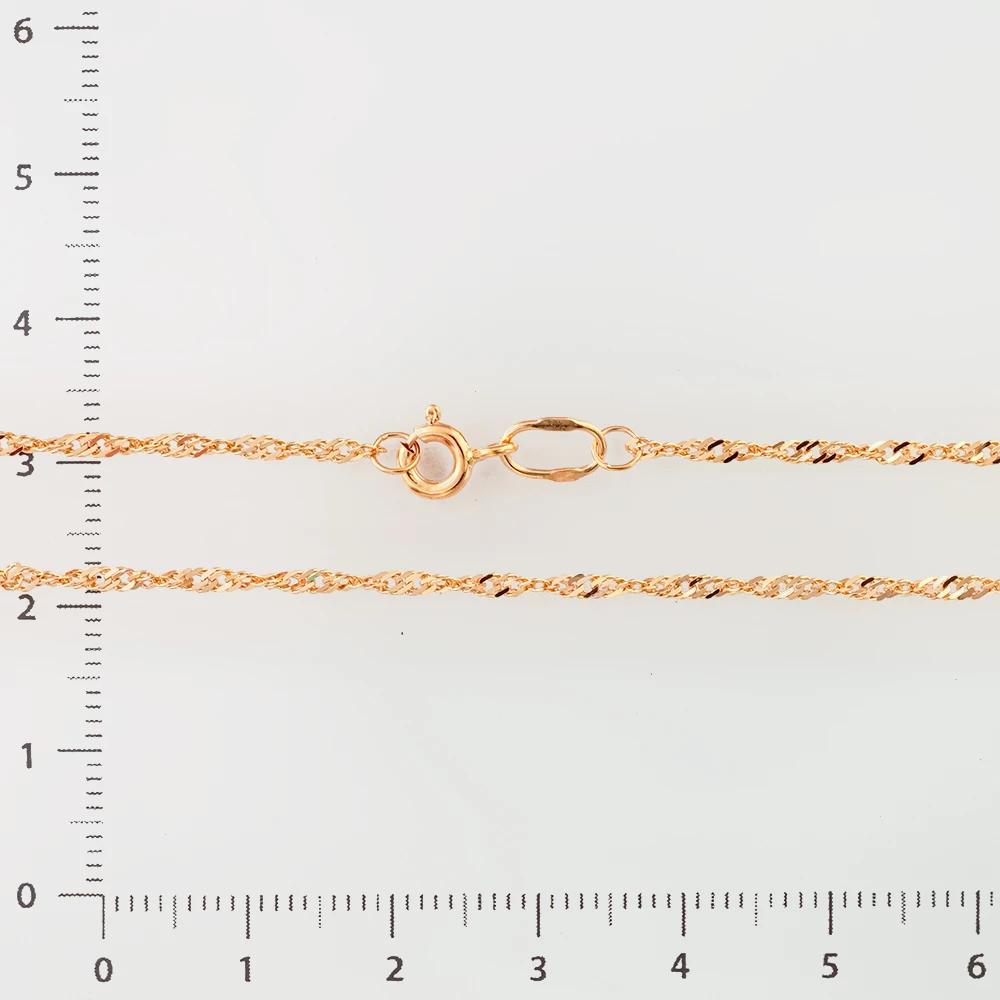 Цепь из красного золота 585 пробы