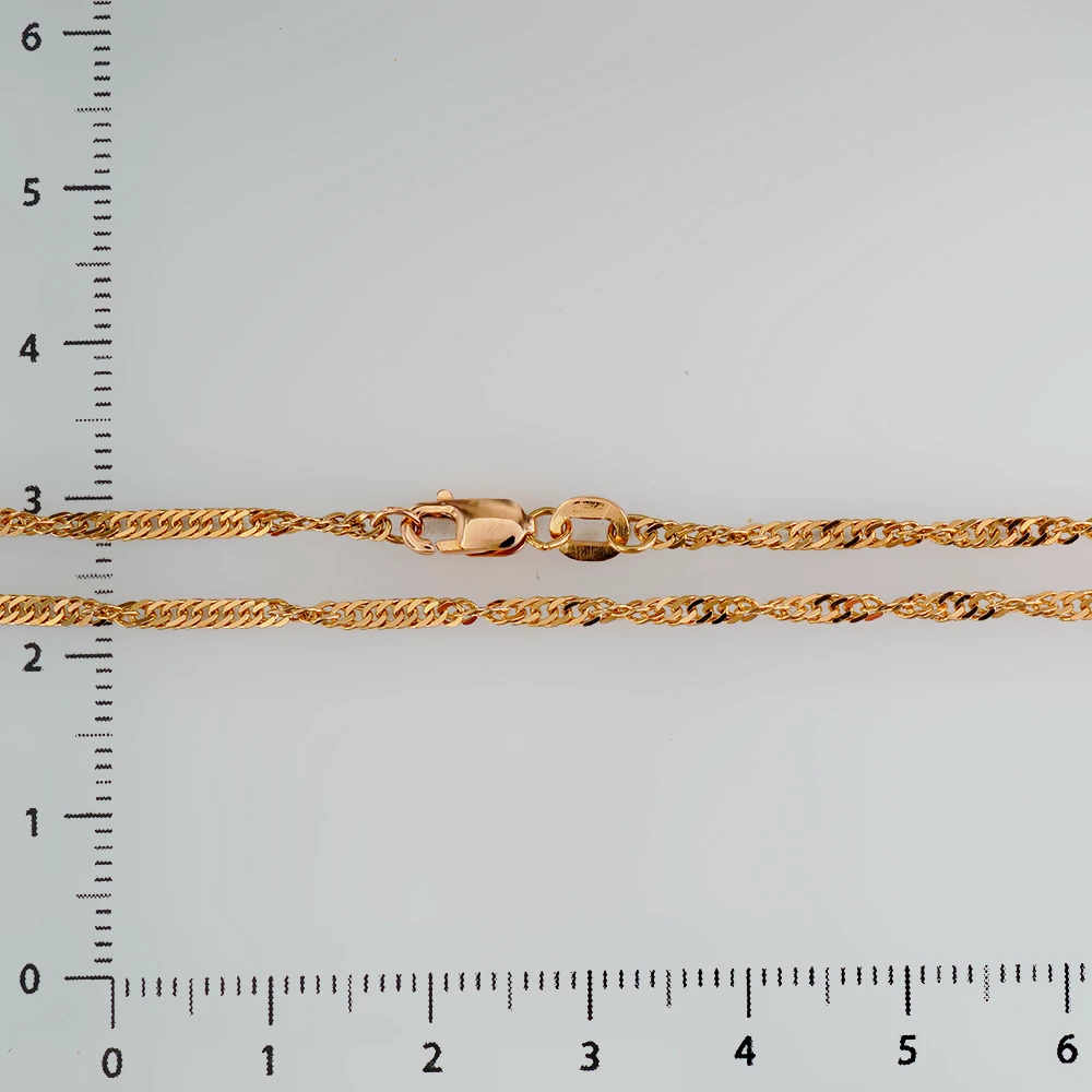 Цепь из красного золота 585 пробы