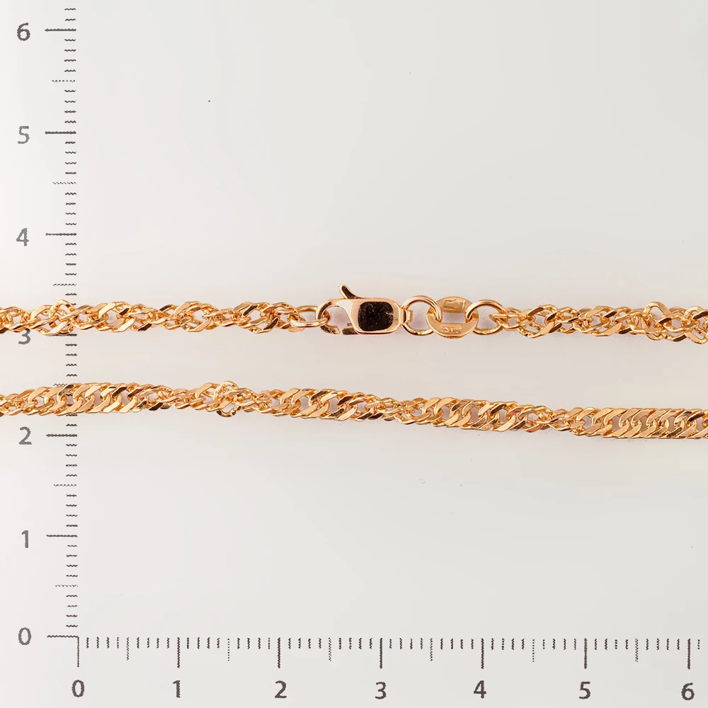 Цепь из красного золота 585 пробы