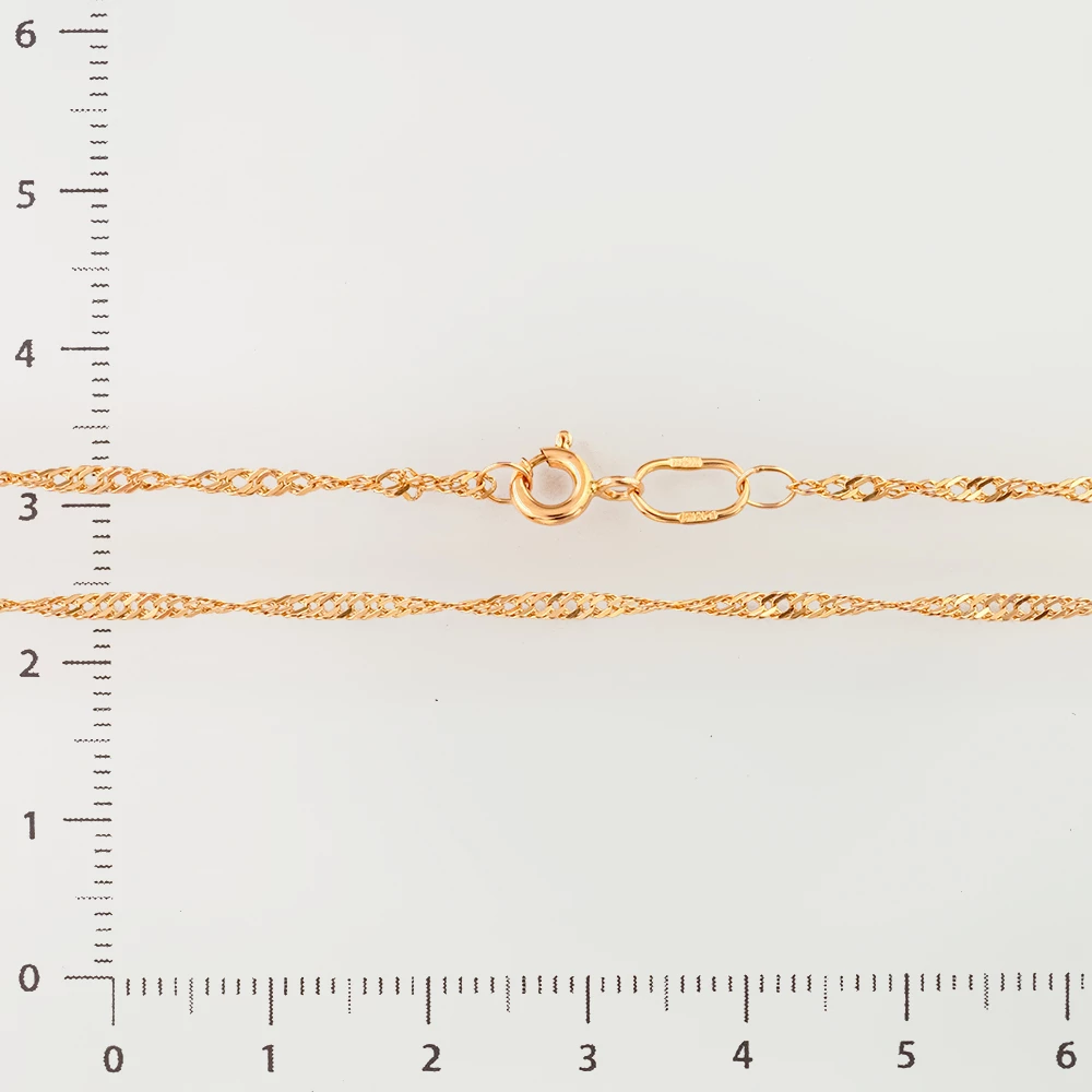 Цепь из красного золота 585 пробы